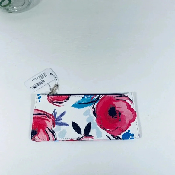 Guess White & Floral Flat Wallet/Pouch - Picture 5 of 9